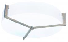 AFX Lighting, Inc. APF1524LAJUDWG-LW - Apex 17'' LED Ceiling - Weathered Grey - Linen White Shade