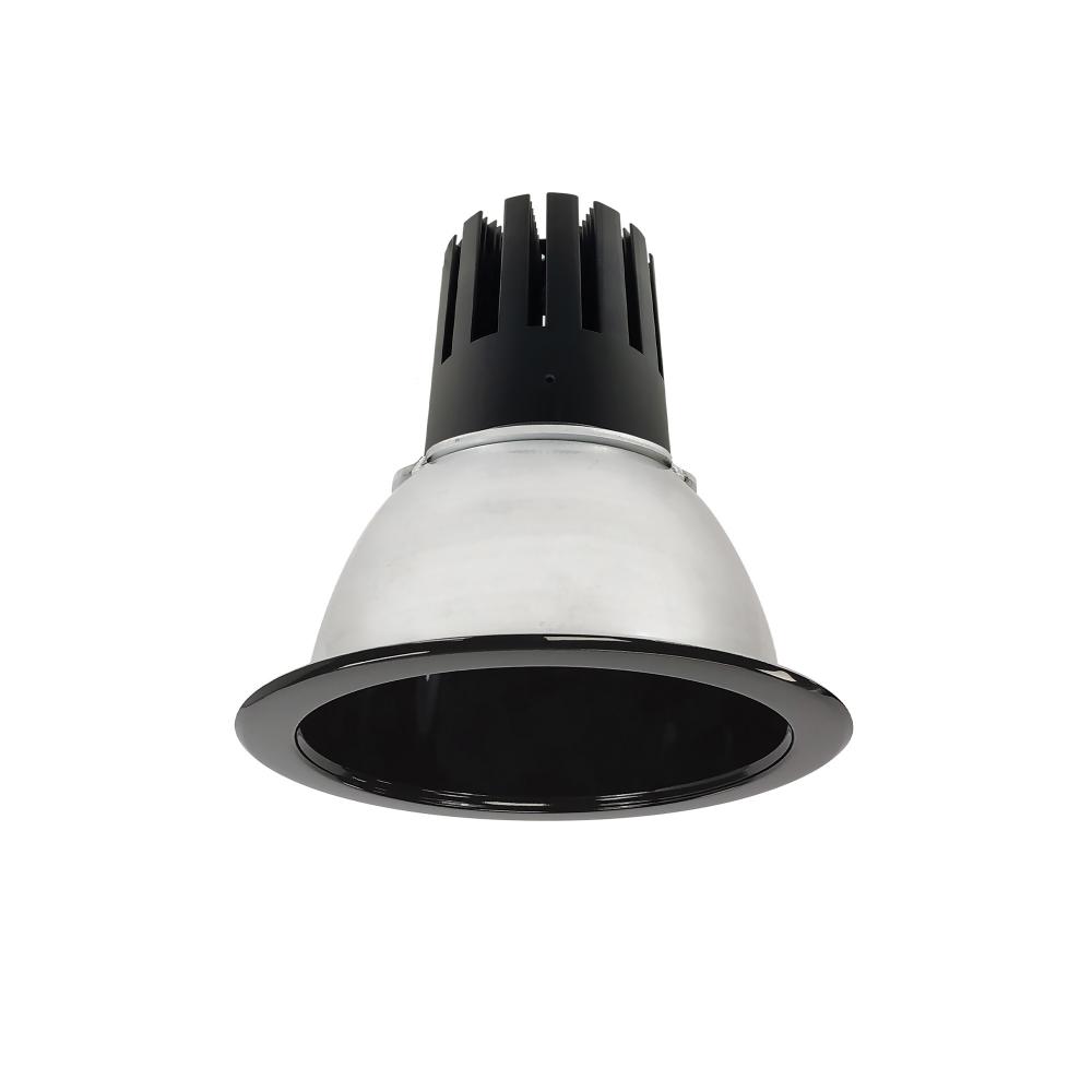 6" Sapphire III Round Open Reflector, 5500lm, 4000K, Flood Optic, Black Reflector/Black Flange