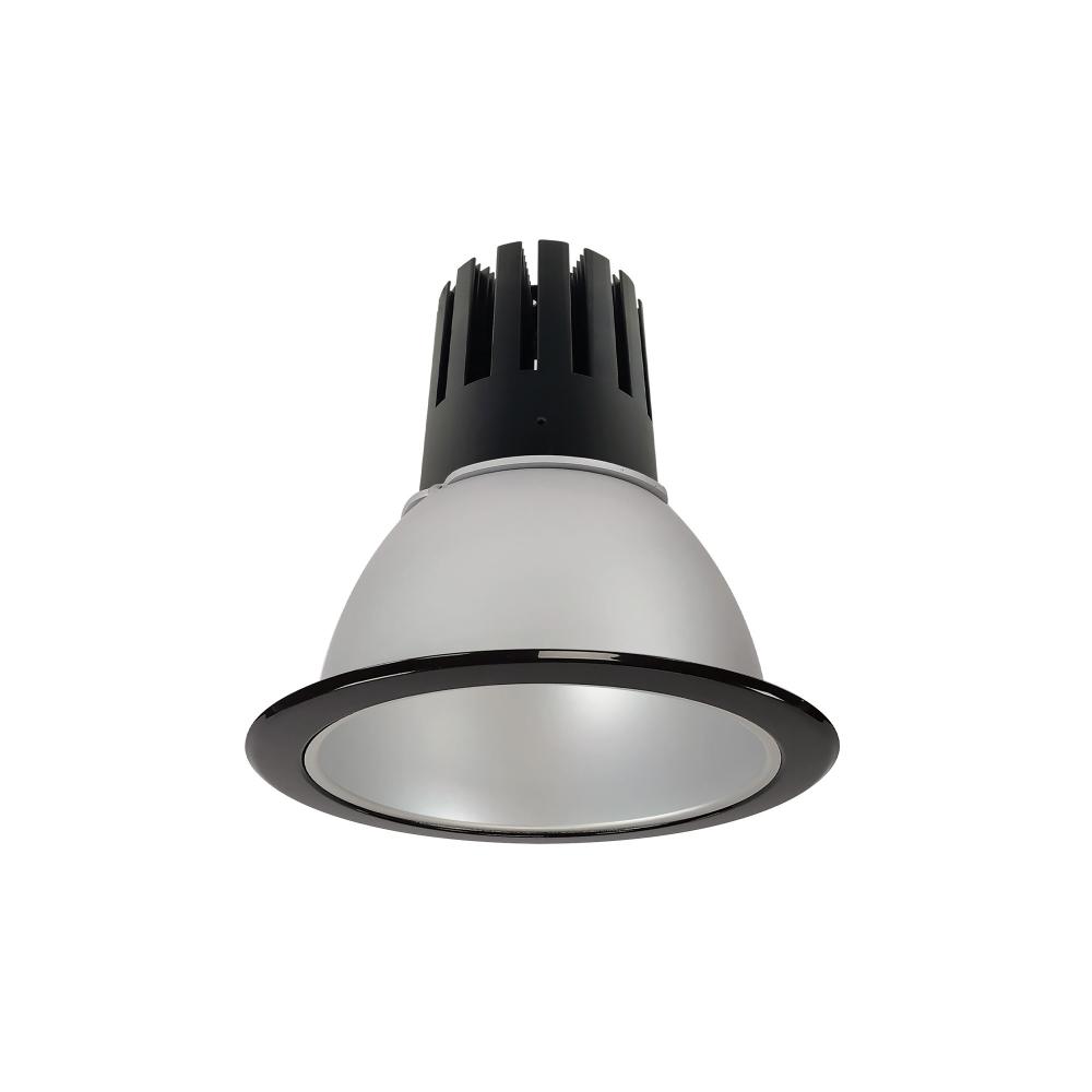 6" Sapphire III Round Open Reflector, 2500lm, 3000K, Flood Optic, Haze Reflector/Black Flange