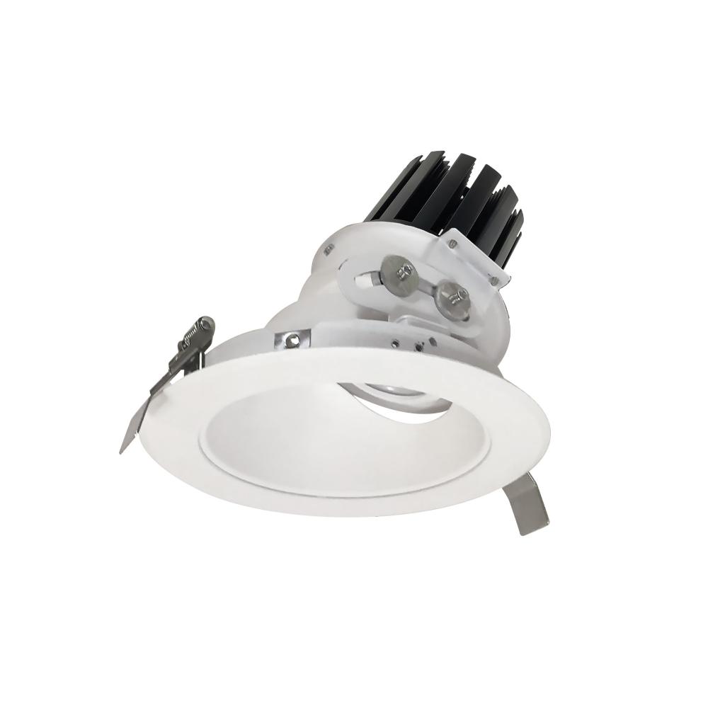 6" Sapphire III Round Adjustable Reflector, 2500lm, 3500K, Narrow Flood Optic, Matte Powder