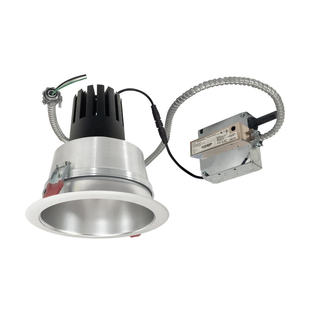 6" Sapphire III Retrofit, Haze Reflector/Matte Powder White Flange, 120V; Phase Dimming, 5500lm