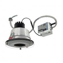 Nora NCR3-68L227FC12BB - 6" Sapphire III Retrofit Deco Glass Reflector, Black Reflector/Black Flange, 120-277V; 0-10V