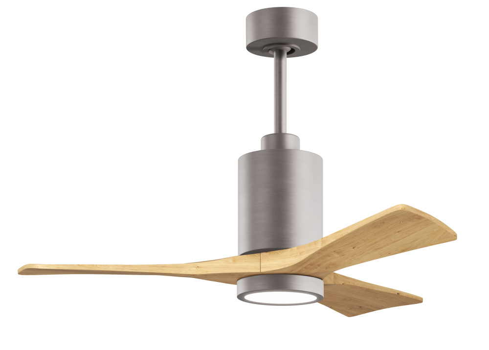 Patricia-3-42" Three Blade Ceiling Fan-5CCT Integrated LED-Brushed Nickel Finish