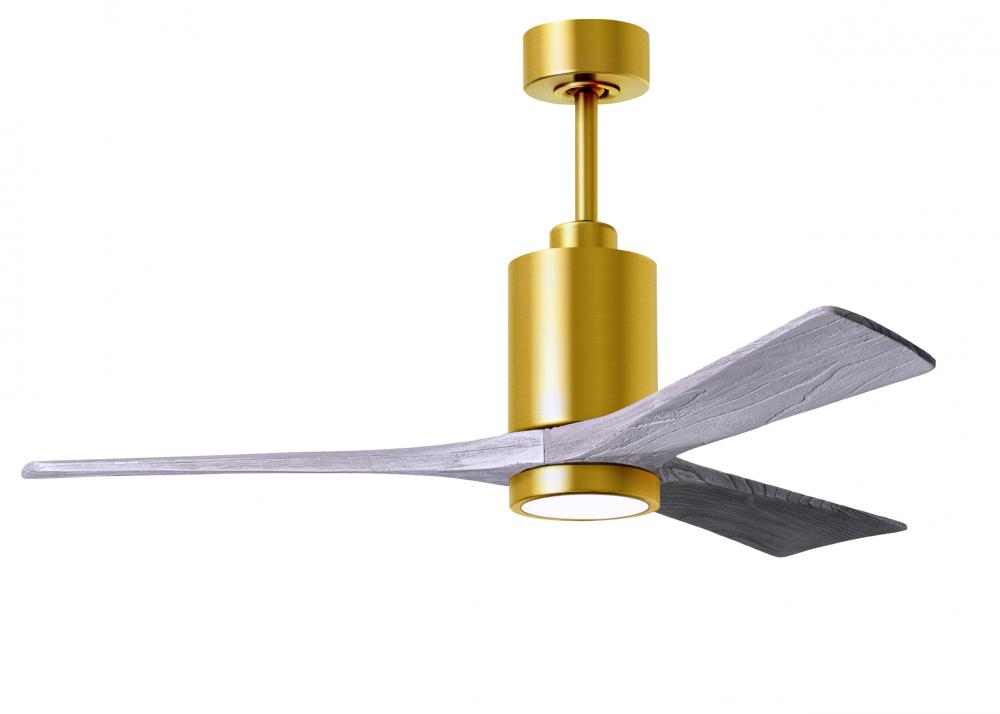 Patricia-3-52" Three Blade Ceiling Fan-5CCT Integrated LED-Brushed Brass Finish