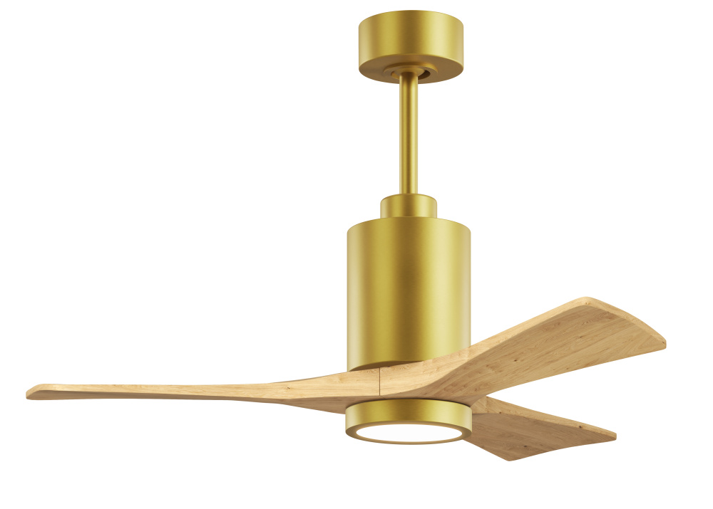 Patricia-3-42" Three Blade Ceiling Fan-5CCT Integrated LED-Brushed Brass Finish