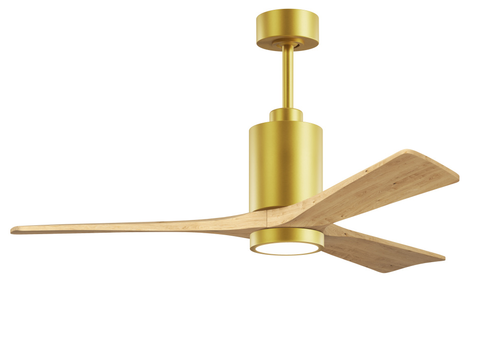 Patricia-3-52" Three Blade Ceiling Fan-5CCT Integrated LED-Brushed Brass Finish
