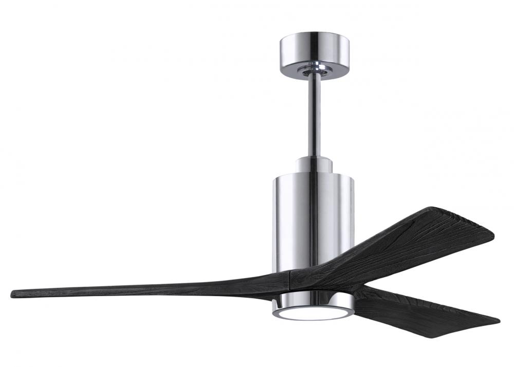 Patricia-3-52" Three Blade Ceiling Fan-5CCT Integrated LED-Polished Chrome Finish
