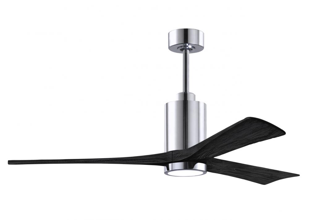 Patricia-3-60" Three Blade Ceiling Fan-5CCT Integrated LED-Polished Chrome Finish
