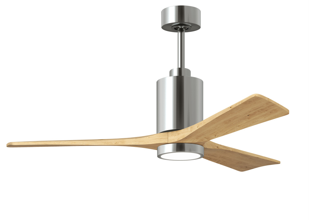Patricia-3-52" Three Blade Ceiling Fan-5CCT Integrated LED-Polished Chrome Finish