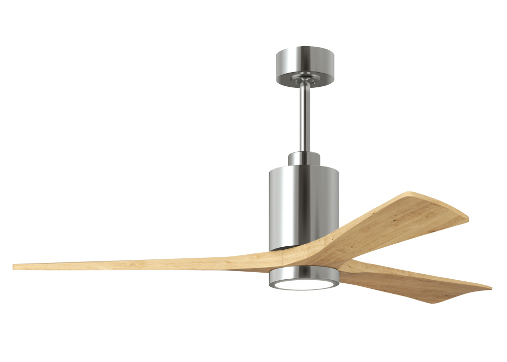 Patricia-3-60" Three Blade Ceiling Fan-5CCT Integrated LED-Polished Chrome Finish
