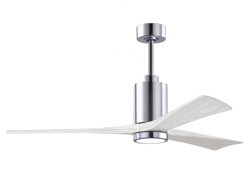 Patricia-3-60" Three Blade Ceiling Fan-5CCT Integrated LED-Polished Chrome Finish