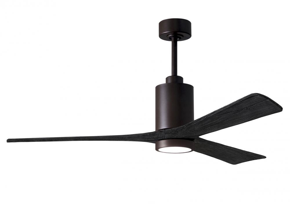 Patricia-3-60" Three Blade Ceiling Fan-5CCT Integrated LED-Textured Bronze Finish