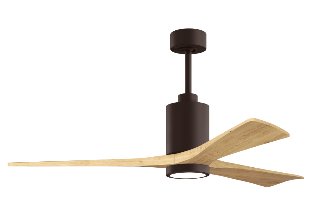 Patricia-3-60" Three Blade Ceiling Fan-5CCT Integrated LED-Textured Bronze Finish