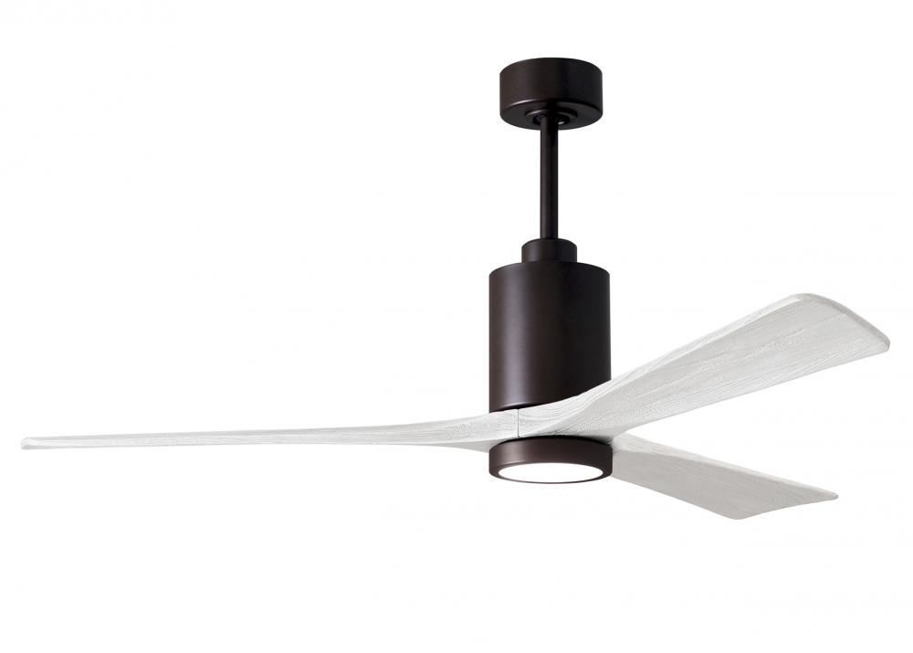 Patricia-3-60" Three Blade Ceiling Fan-5CCT Integrated LED-Textured Bronze Finish