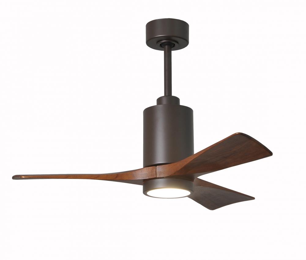 Patricia-3-42" Three Blade Ceiling Fan-5CCT Integrated LED-Textured Bronze Finish