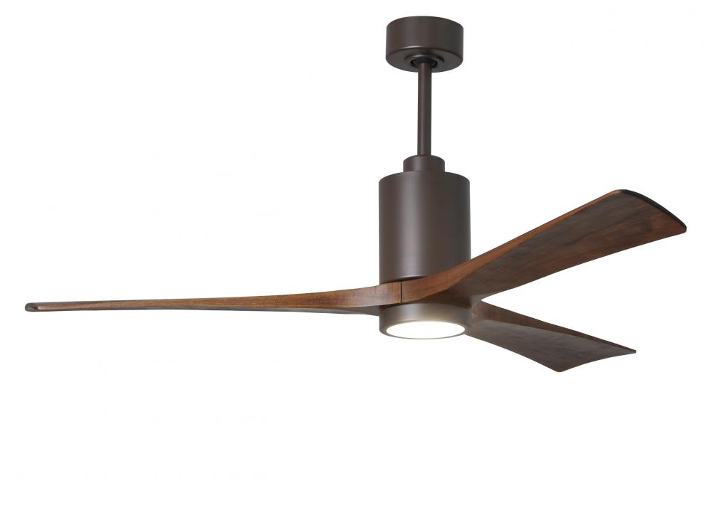 Patricia-3-60" Three Blade Ceiling Fan-5CCT Integrated LED-Textured Bronze Finish