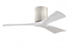 Matthews Fan Company IR3H-BW-MWH-42 - Irene-3H - Three Blade Flush Mount Paddle Fan - 42" - Barn Wood Finish - Matte White Blades