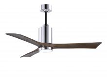 Matthews Fan Company PA3-CR-WA-52 - Patricia-3-52" Three Blade Ceiling Fan-5CCT Integrated LED-Polished Chrome Finish