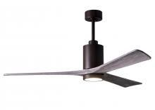 Matthews Fan Company PA3-TB-BW-60 - Patricia-3-60" Three Blade Ceiling Fan-5CCT Integrated LED-Textured Bronze Finish