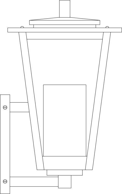 8" brighton wall mount