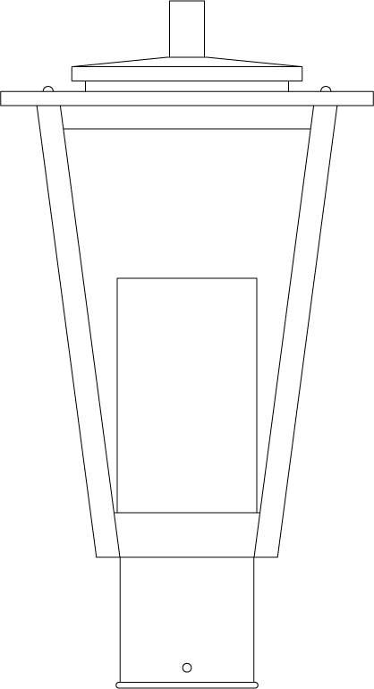 8" brighton post mount