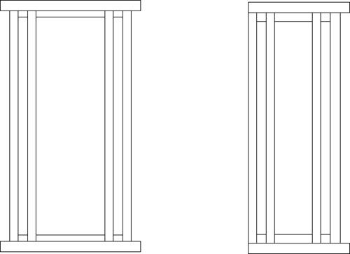 6" glencoe flush wall mount