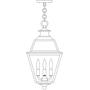 10" inverness pendant with glass roof