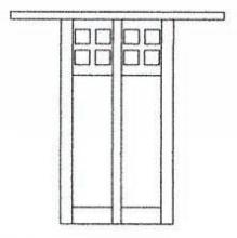 Arroyo Craftsman GW-18OF-BZ - 18" glasgow flush wall mount
