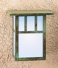 Arroyo Craftsman HS-8AWO-RB - 8" huntington sconce with roof and classic arch overlay