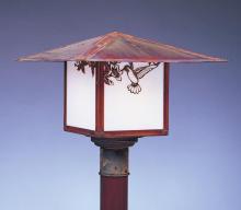 Arroyo Craftsman MP-17PFTN-RC - 17" monterey post mount with pine needle filigree