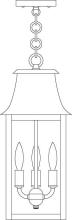 Arroyo Craftsman ORH-8CS-P - 8" orpington pendant