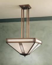 Arroyo Craftsman PCH-18RM-MB - 18" prairie inverted chandelier