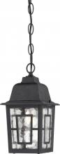 Nuvo 60/4933 - Banyan; 1 Light; 11 in.; Outdoor Hanging with Clear Water Glass; Textured Black Finish