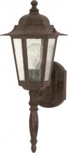 Nuvo 60/986 - Cornerstone; 1 Light; 18 in.; Wall Lantern with Clear Seed Glass; Old Bronze Finish